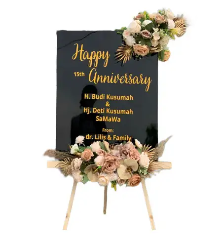 Papan Bunga Akrilik Venue Wedding Bogor